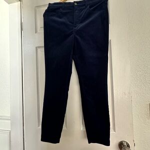 Dark Blue women corduroy Pants